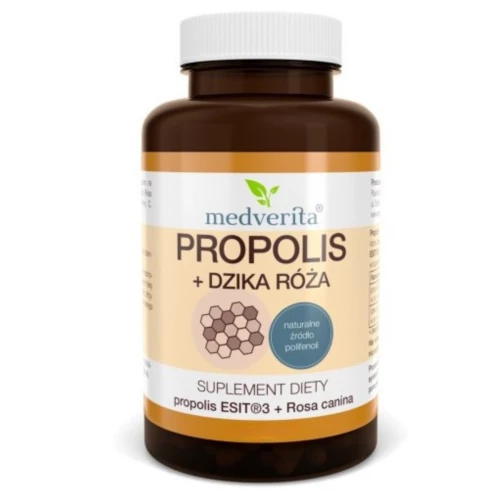 Medverita - Propolis + Dzika róża - 60 kapsułek